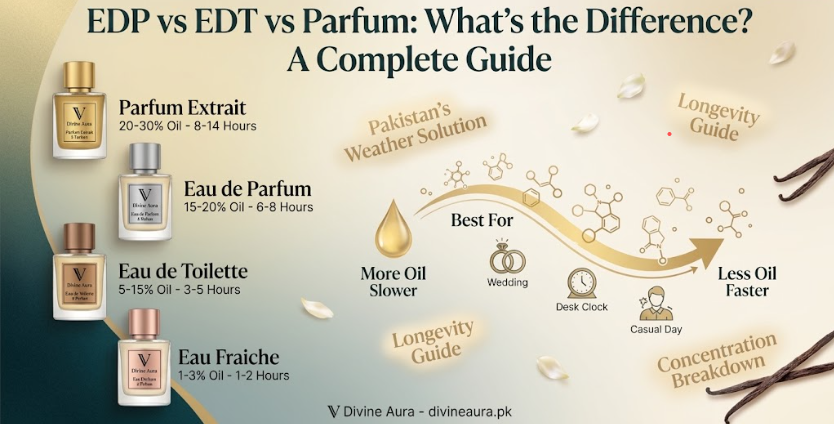 EDP vs EDT vs Parfum: What's the Difference? A Complete Guide